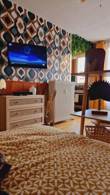 Studio 2 Pers Aux Inspirations 60S Chalon-sur-Saône Exterior foto
